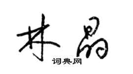 梁錦英林晶草書個性簽名怎么寫