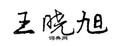 曾慶福王曉旭行書個性簽名怎么寫