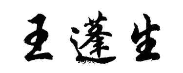 胡問遂王蓬生行書個性簽名怎么寫