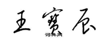 梁錦英王寶辰草書個性簽名怎么寫