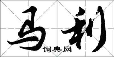 胡問遂馬利行書怎么寫