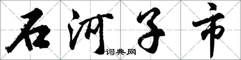 胡問遂石河子市行書怎么寫