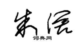 朱錫榮朱闊草書個性簽名怎么寫