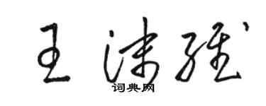 駱恆光王沫維草書個性簽名怎么寫