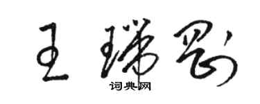 駱恆光王瑞剛草書個性簽名怎么寫