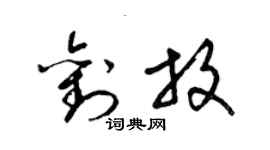 梁錦英劉放草書個性簽名怎么寫