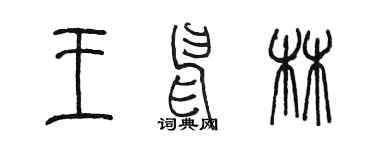陳墨王申林篆書個性簽名怎么寫
