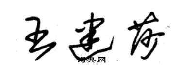 朱錫榮王建莎草書個性簽名怎么寫