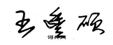 朱錫榮王豐碩草書個性簽名怎么寫