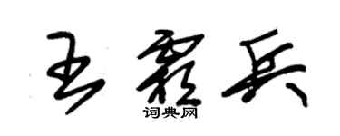 朱錫榮王霜兵草書個性簽名怎么寫