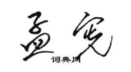 駱恆光孟憲草書個性簽名怎么寫