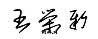 朱錫榮王榮新草書個性簽名怎么寫