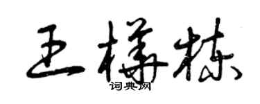 曾慶福王樺棟草書個性簽名怎么寫