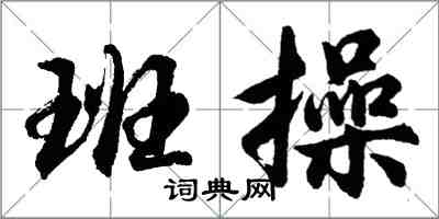 胡問遂班操行書怎么寫