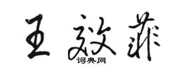 駱恆光王效菲行書個性簽名怎么寫