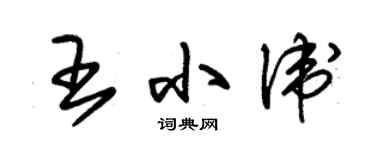 朱錫榮王小衛草書個性簽名怎么寫
