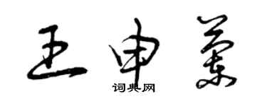 曾慶福王申蘭草書個性簽名怎么寫