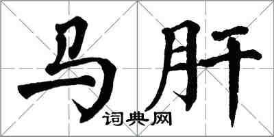 翁闓運馬肝楷書怎么寫