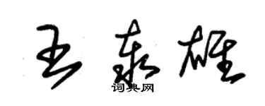 朱錫榮王泰雄草書個性簽名怎么寫