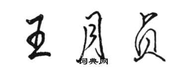 駱恆光王月貞行書個性簽名怎么寫