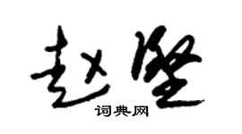 朱錫榮趙堅草書個性簽名怎么寫