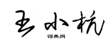 朱錫榮王小杭草書個性簽名怎么寫