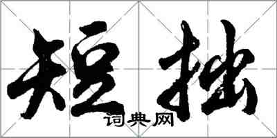 胡問遂短拙行書怎么寫