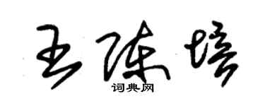 朱錫榮王陳培草書個性簽名怎么寫