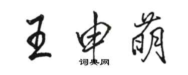 駱恆光王申萌行書個性簽名怎么寫