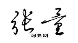 梁錦英張量草書個性簽名怎么寫