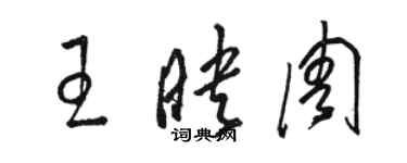 駱恆光王映周草書個性簽名怎么寫