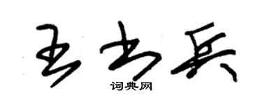 朱錫榮王書兵草書個性簽名怎么寫