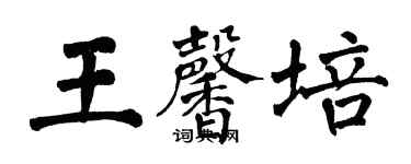 翁闓運王馨培楷書個性簽名怎么寫