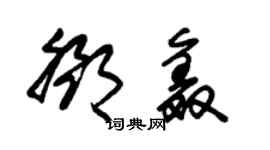 朱錫榮鄧鑫草書個性簽名怎么寫