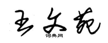 朱錫榮王文苑草書個性簽名怎么寫