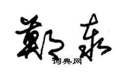 朱錫榮鄭泰草書個性簽名怎么寫