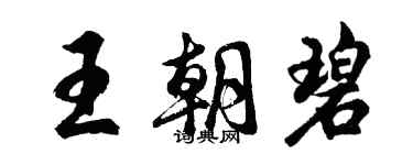 胡問遂王朝碧行書個性簽名怎么寫