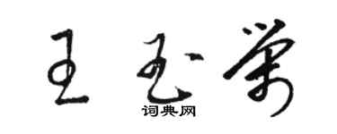 駱恆光王玉榮草書個性簽名怎么寫