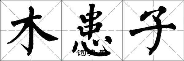 翁闓運木患子楷書怎么寫