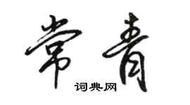 駱恆光常青行書個性簽名怎么寫