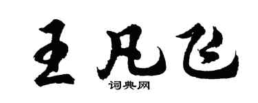 胡問遂王凡飛行書個性簽名怎么寫