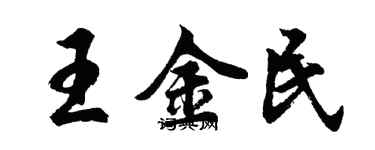 胡問遂王金民行書個性簽名怎么寫