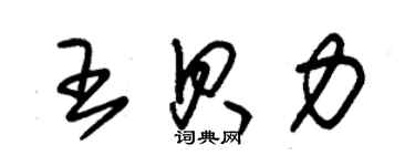 朱錫榮王貝力草書個性簽名怎么寫