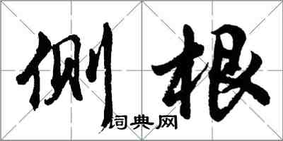 胡問遂側根行書怎么寫