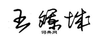 朱錫榮王斕城草書個性簽名怎么寫