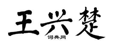 翁闓運王興楚楷書個性簽名怎么寫