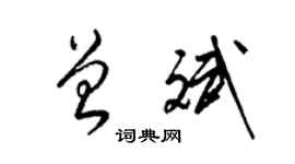 梁錦英曾斌草書個性簽名怎么寫