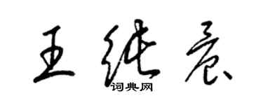 梁錦英王純晨草書個性簽名怎么寫