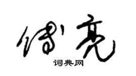 朱錫榮傅亮草書個性簽名怎么寫