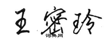 駱恆光王密玲行書個性簽名怎么寫